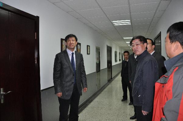 验收组成员进行现场验收 验收组成员进行现场验收